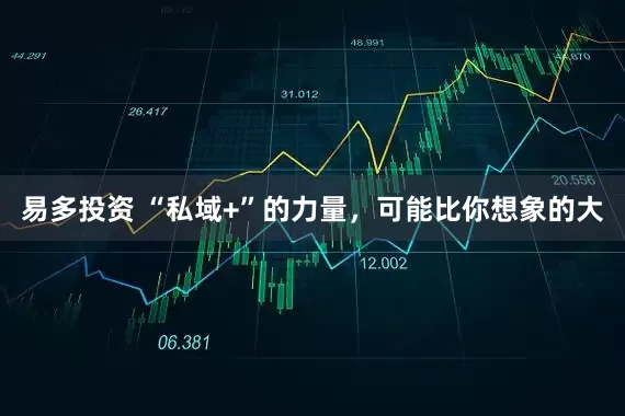 易多投资 “私域+”的力量，可能比你想象的大